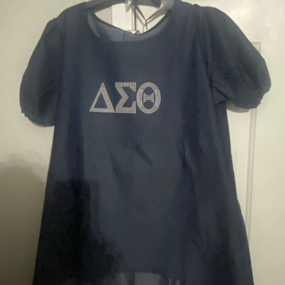 Delta Sigma Theta pearl 2 pc pant set - Picture 2 of 4